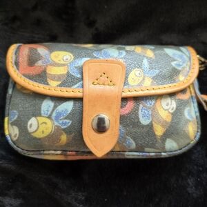 DOONEY & BOURKE Bee Pattern Wristlet Vintage